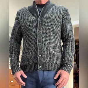 RAG & BONE Neiman Marcus x Target B&W Cardigan Sweater. Men’s Large. XLNT cond.